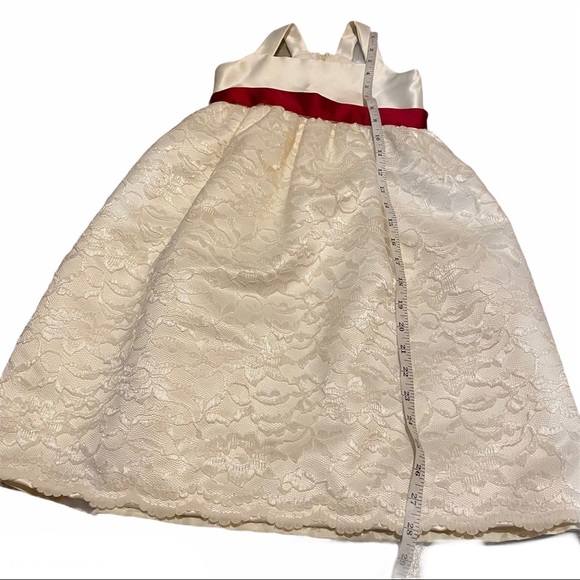 Handmade Flower Girl Lace Formal Dress Toddler 3T - Picture 4 of 6